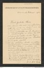 Nachlass Franz Steindachner, Brief von C. M. L. Popta an Franz Steindachner (28.02.1905), Inv.Nr. 403.01, Seite 1